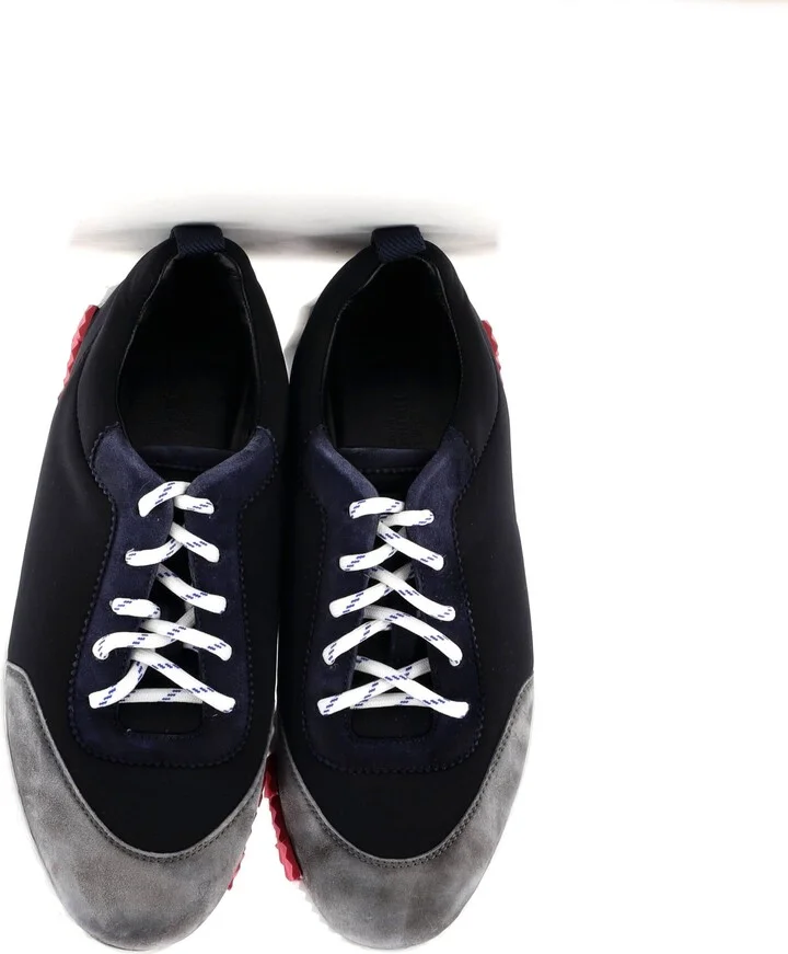 Hermes Women's Bouncing Sneakers Fabric and Suede - Image 2