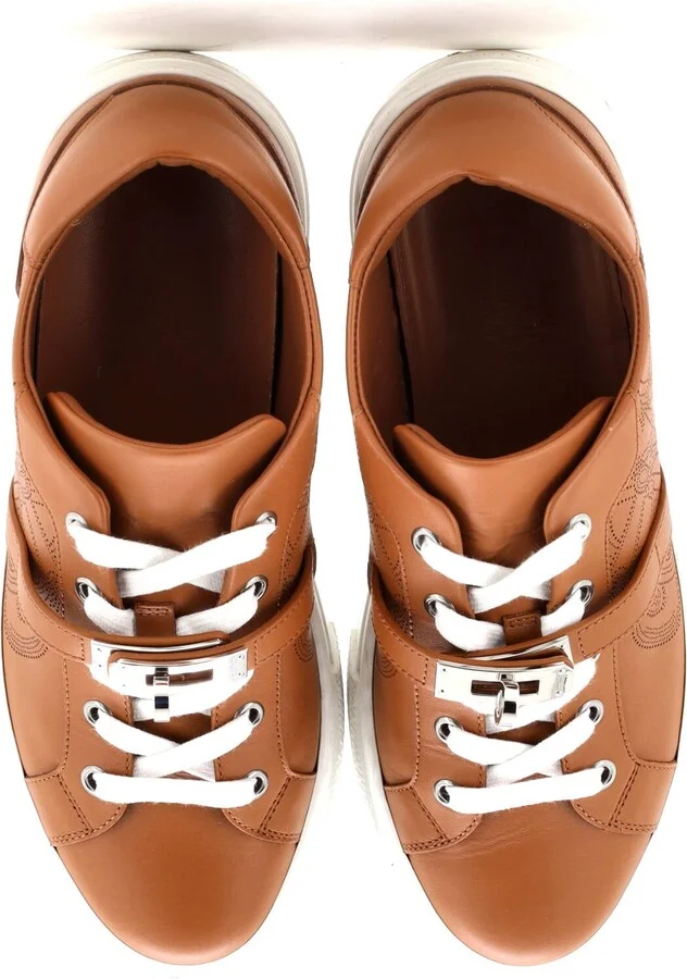 Hermes Women's Day Sneakers Perforated Leather - Image 2
