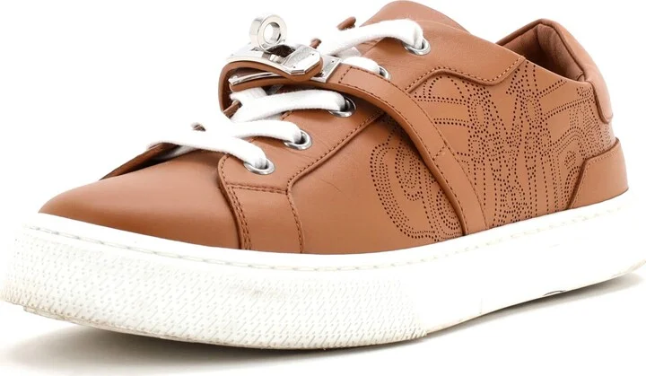 Hermes Women's Day Sneakers Perforated Leather