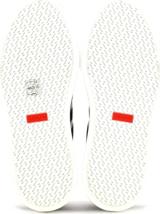 Hermes Women's Deep Sneakers Knit and Leather - Image 4