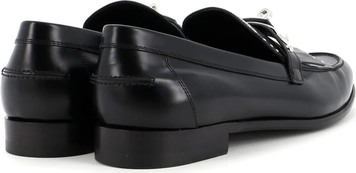 Hermes Women's Destin Fringe Loafers Studded Leather - Image 3