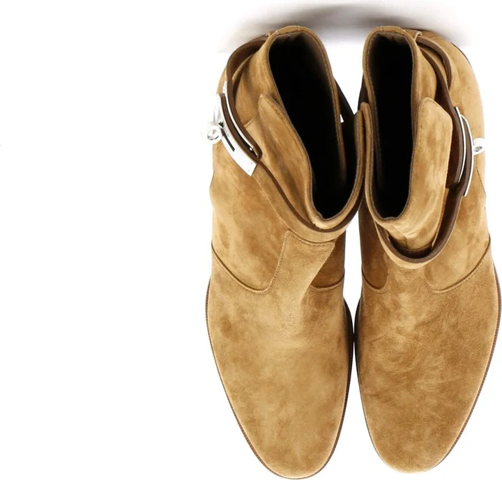 Hermes Women's Frenchie Ankle Boots Suede - Image 2