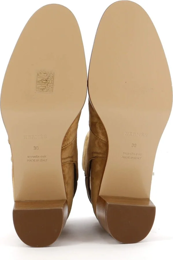 Hermes Women's Frenchie Ankle Boots Suede - Image 4