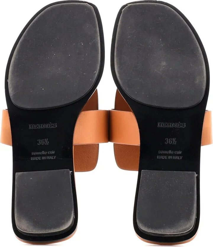 Hermes Women's Galerie Sandals Leather - Image 4