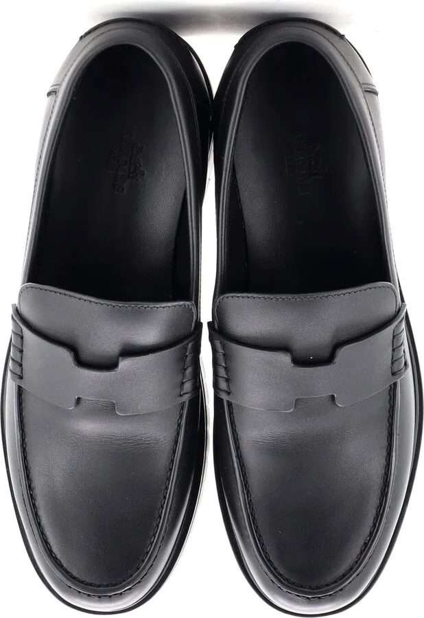 Hermes Women's Hitch Platform Loafers Leather - Image 2