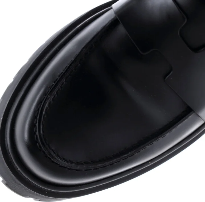 Hermes Women's Hitch Platform Loafers Leather - Image 5