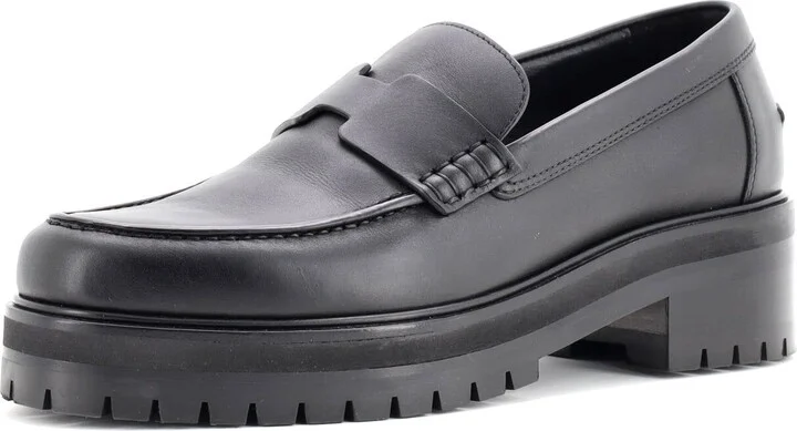Hermes Women's Hitch Platform Loafers Leather