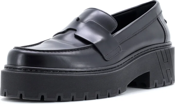 Hermes Women's Hitch Platform Loafers Leather