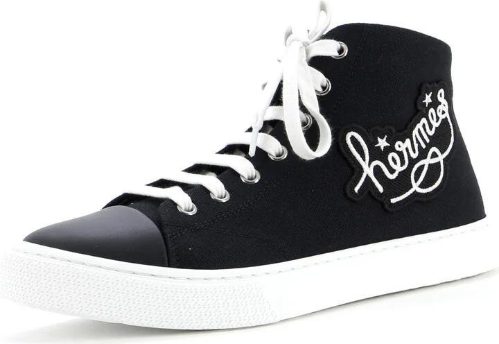 Hermes Women's Illico Highcut Sneakers Canvas