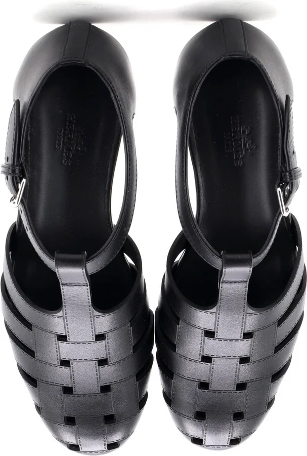 Hermes Women's Indigo Sandals Leather - Image 2