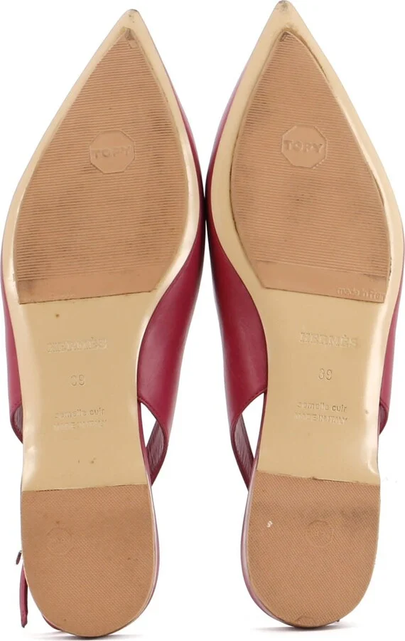 Hermes Women's Intime 55 Slingback Pumps Leather - Image 4