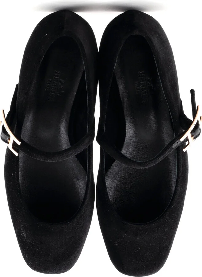 Hermes Women's Jane Flats Velvet - Image 2