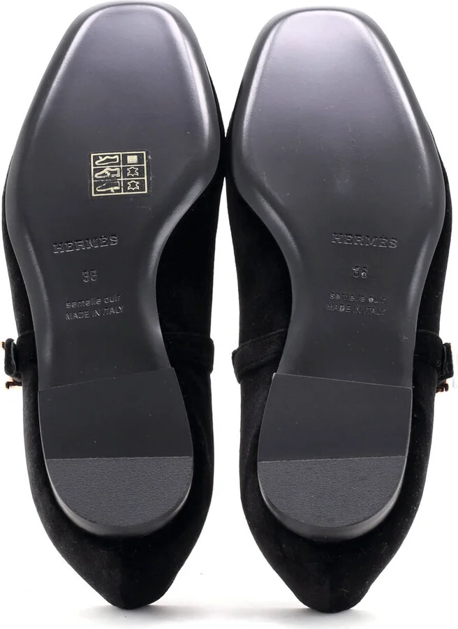 Hermes Women's Jane Flats Velvet - Image 4