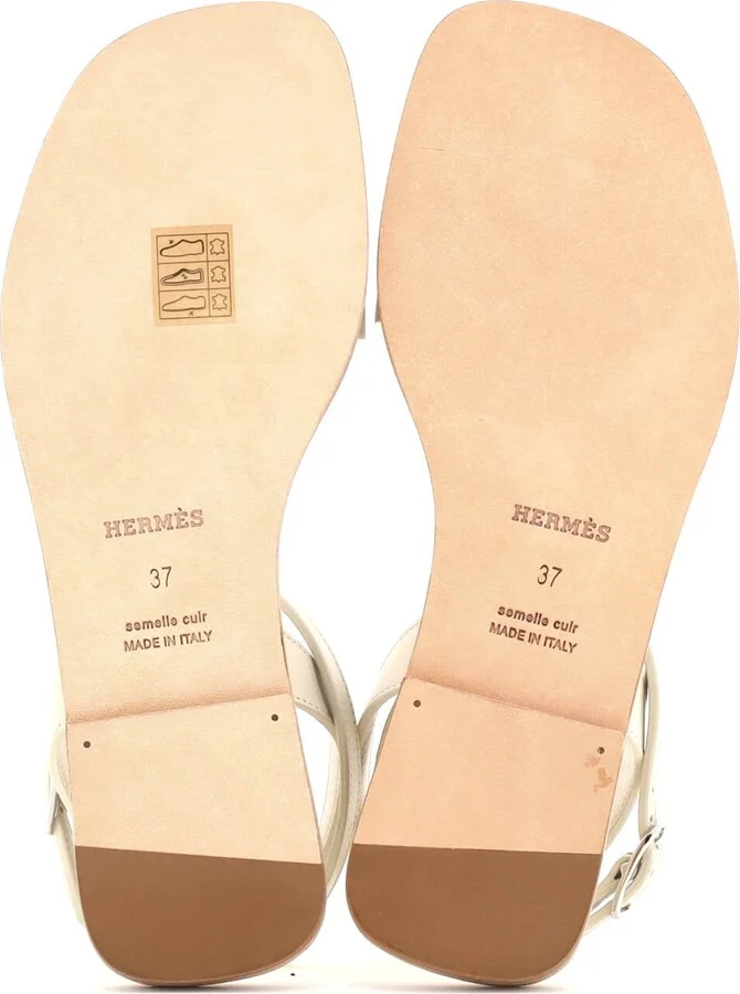 Hermes Women's Julie Sandals Leather - Image 4
