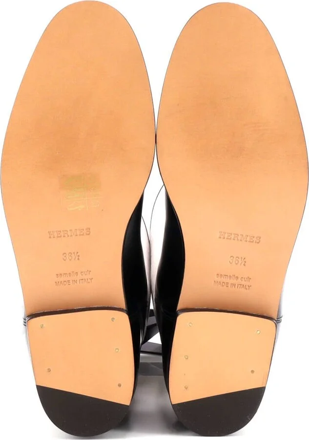 Hermes Women's Jumping Boots Printed Toile and Leather - Image 4