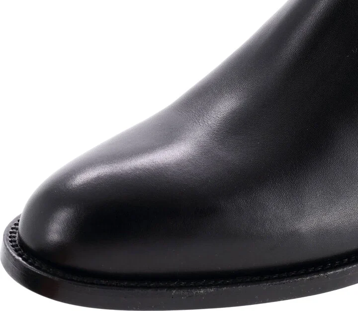 Hermes Women's Jumping Boots Printed Toile and Leather - Image 5
