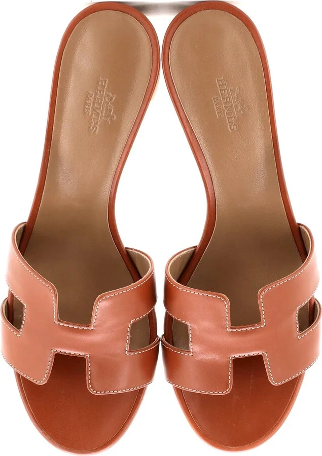 Hermes Women's Oasis Sandals Leather - Image 2