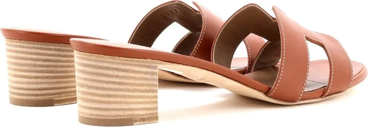 Hermes Women's Oasis Sandals Leather - Image 3