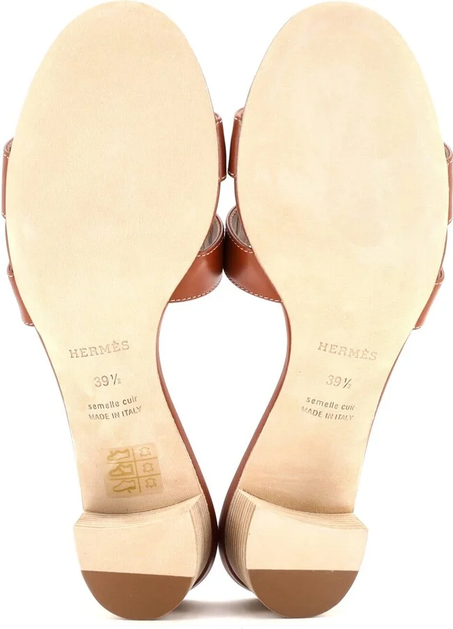 Hermes Women's Oasis Sandals Leather - Image 4