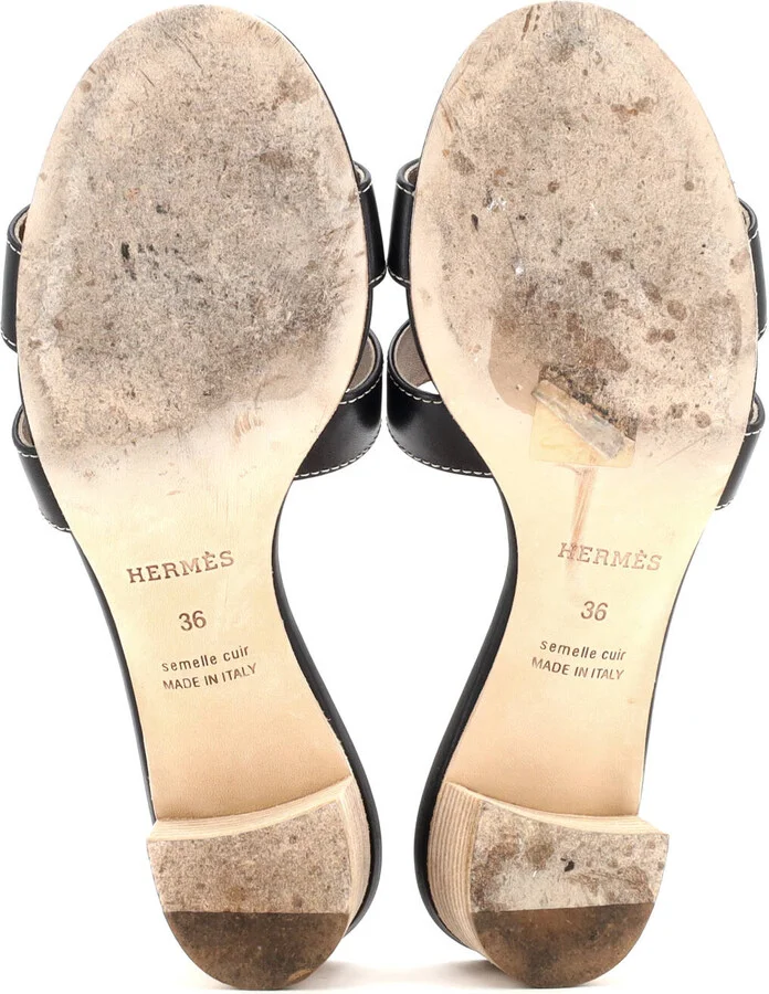 Hermes Women's Oasis Sandals Leather - Image 4