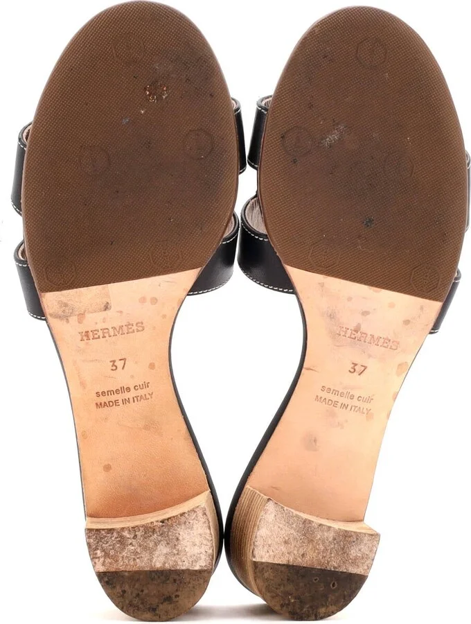 Hermes Women's Oasis Sandals Leather - Image 4