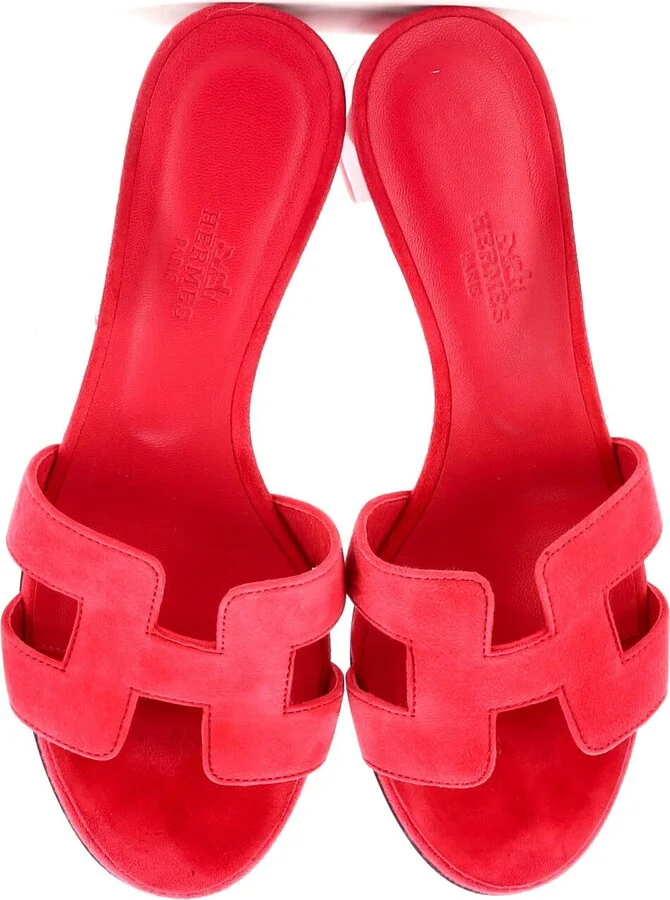 Hermes Women's Oasis Sandals Suede - Image 2