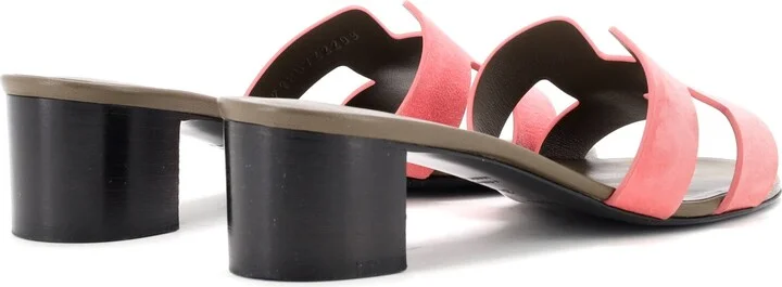 Hermes Women's Oasis Sandals Suede - Image 3