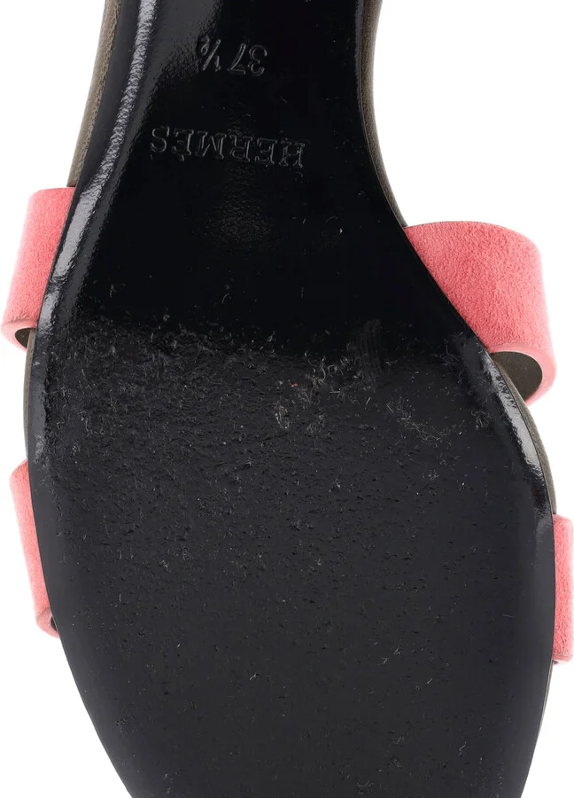 Hermes Women's Oasis Sandals Suede - Image 6