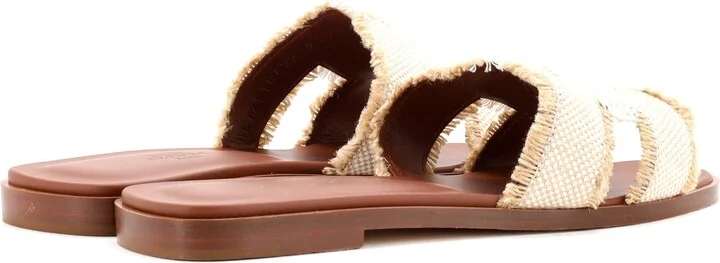 Hermes Women's Oran Sandals Canvas - Image 3