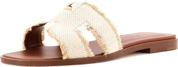 Hermes Women's Oran Sandals Canvas