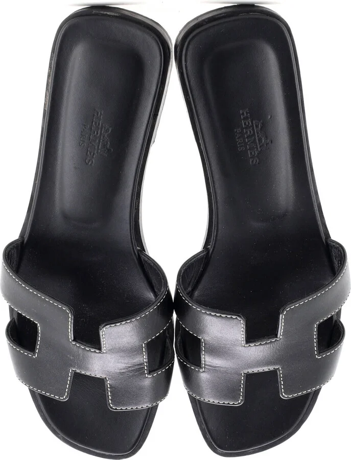 Hermes Women's Oran Sandals Leather - Image 2