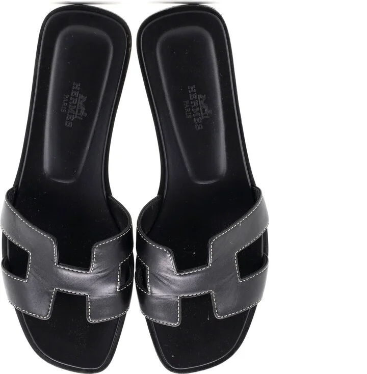 Hermes Women's Oran Sandals Leather - Image 2