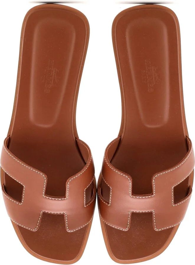 Hermes Women's Oran Sandals Leather - Image 2