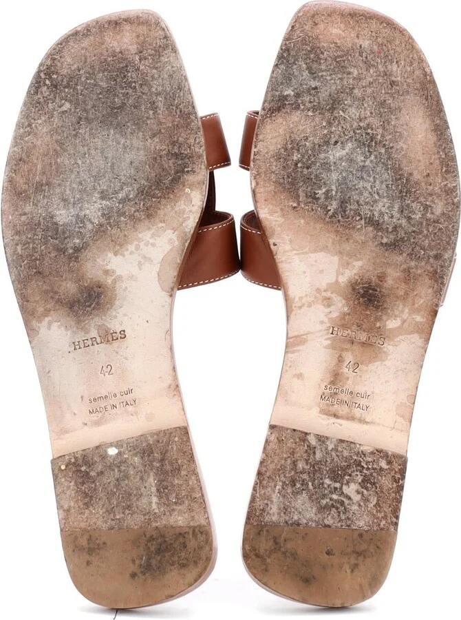 Hermes Women's Oran Sandals Leather - Image 4
