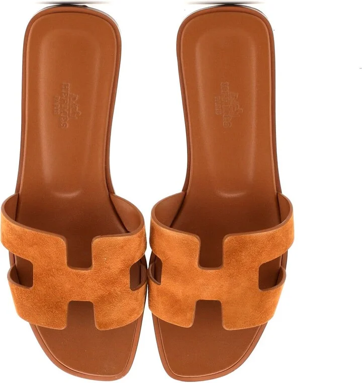Hermes Women's Oran Sandals Suede - Image 3