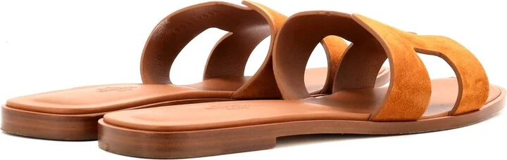 Hermes Women's Oran Sandals Suede - Image 5