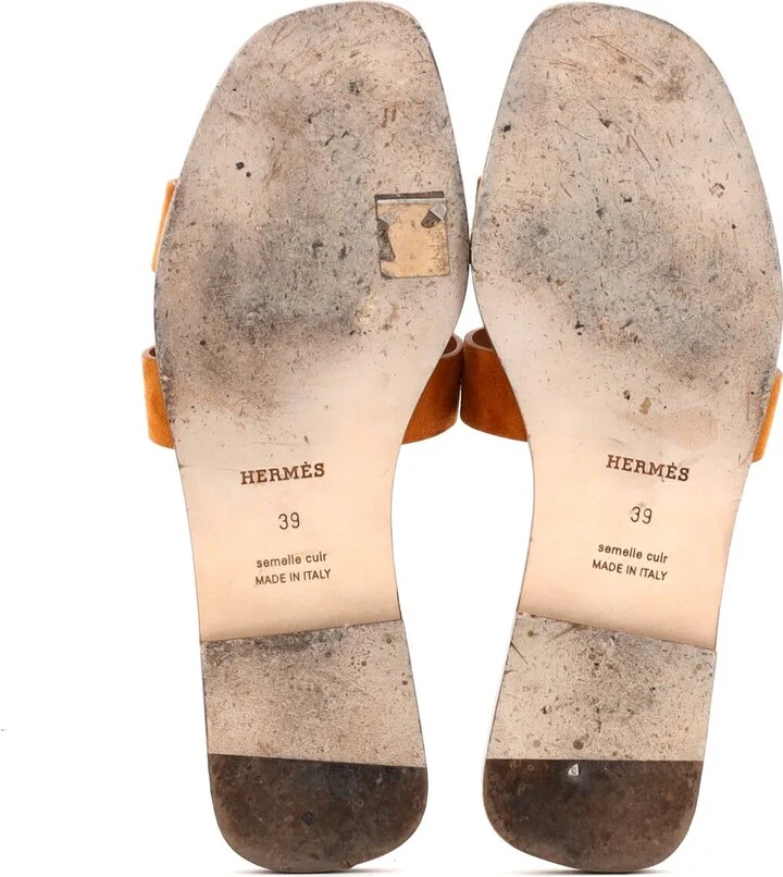 Hermes Women's Oran Sandals Suede - Image 7