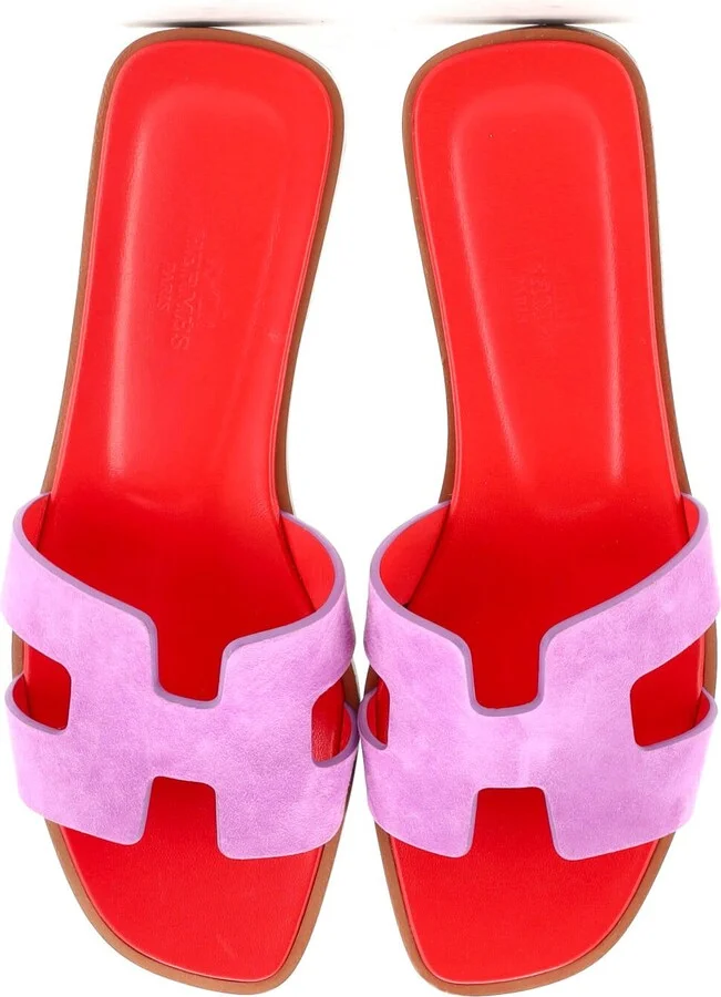Hermes Women's Oran Sandals Suede - Image 2