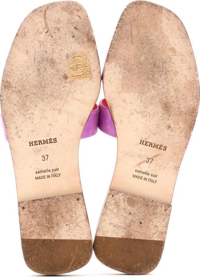 Hermes Women's Oran Sandals Suede - Image 4