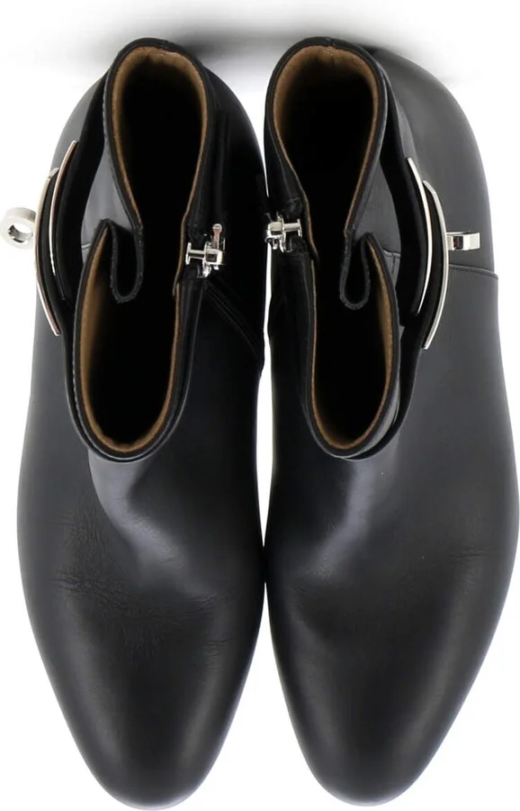 Hermes Women's Saint Germain Ankle Boots Leather - Image 2