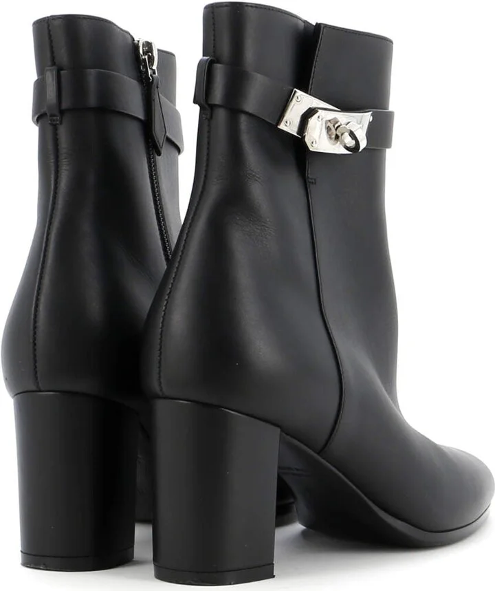 Hermes Women's Saint Germain Ankle Boots Leather - Image 3