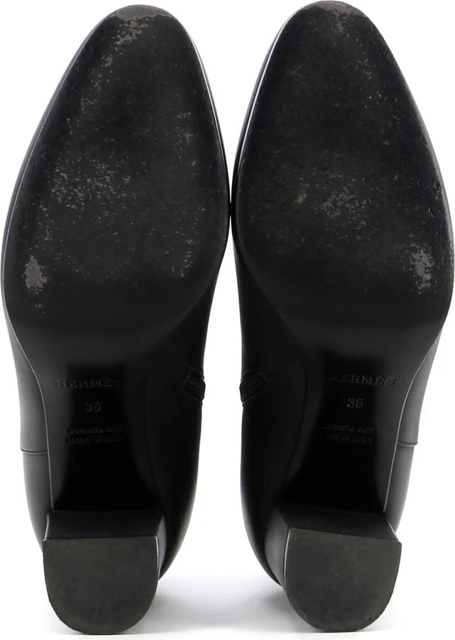 Hermes Women's Saint Germain Ankle Boots Leather - Image 4