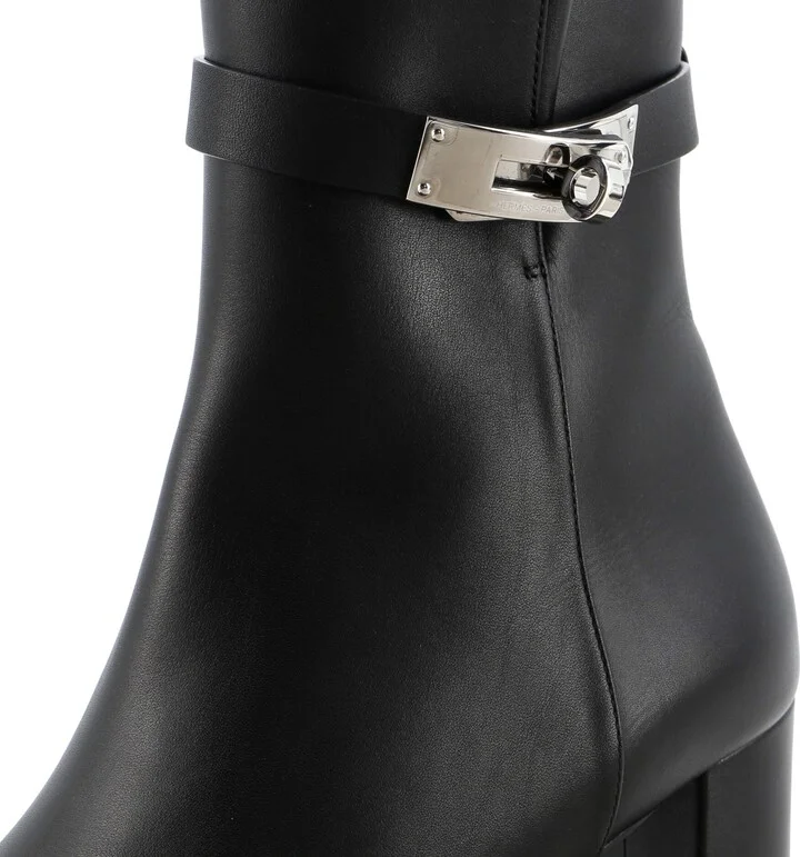 Hermes Women's Saint Germain Ankle Boots Leather - Image 5