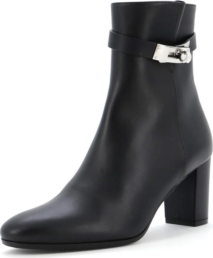 Hermes Women's Saint Germain Ankle Boots Leather