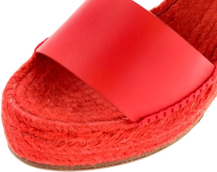Hermes Women's Tipoli Wedge Espadrille Sandals Leather - Image 5