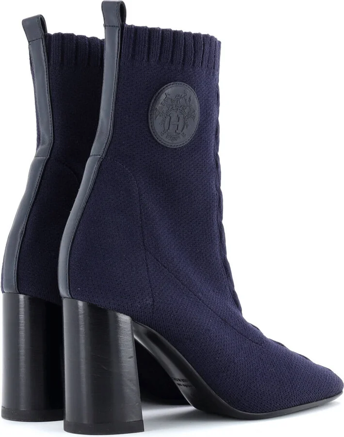 Hermes Women's Volver Ankle Boots Knit Fabric - Image 3