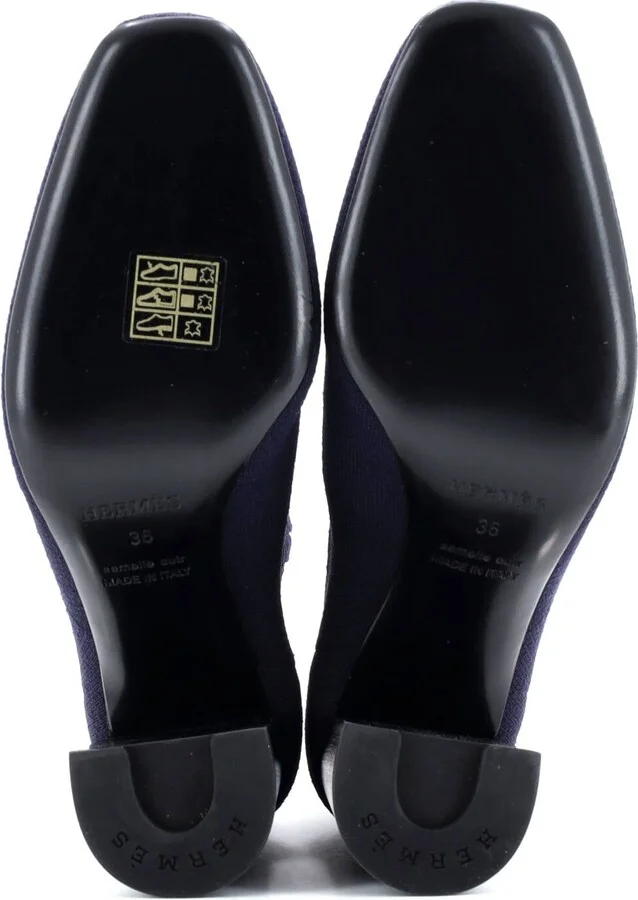 Hermes Women's Volver Ankle Boots Knit Fabric - Image 4