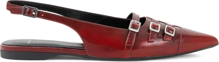 Hermine buckle slingback ballet flats