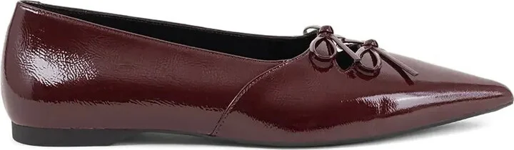 Hermine patent leather ballet flats