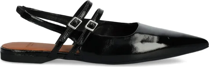 Hermine patent leather ballet flats